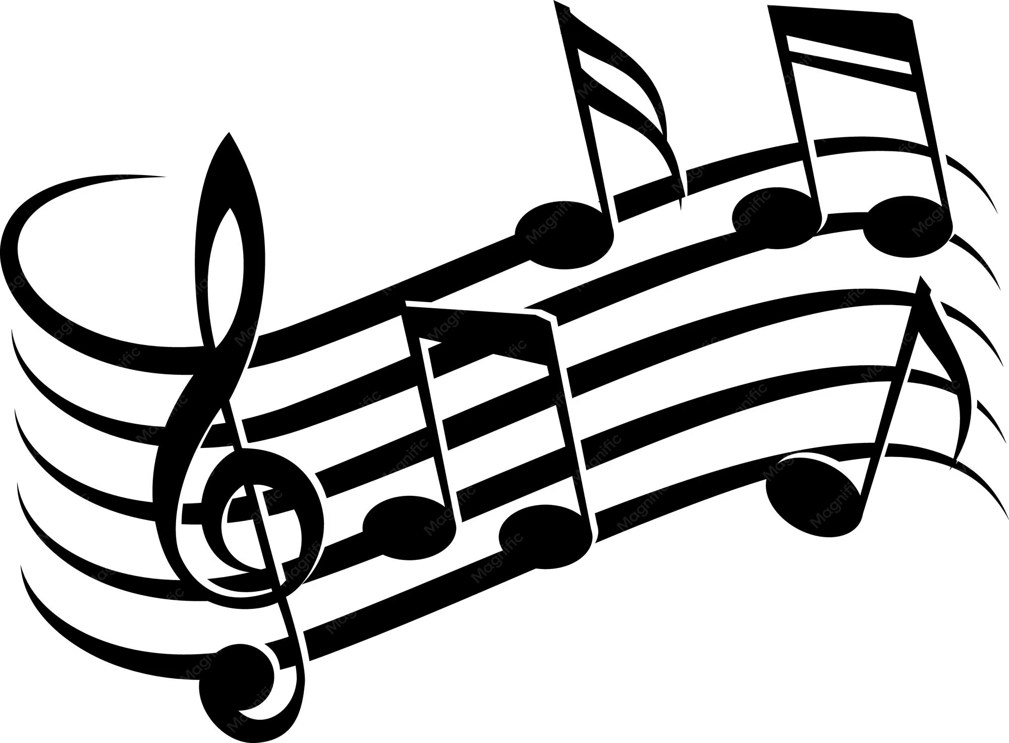 music notes background